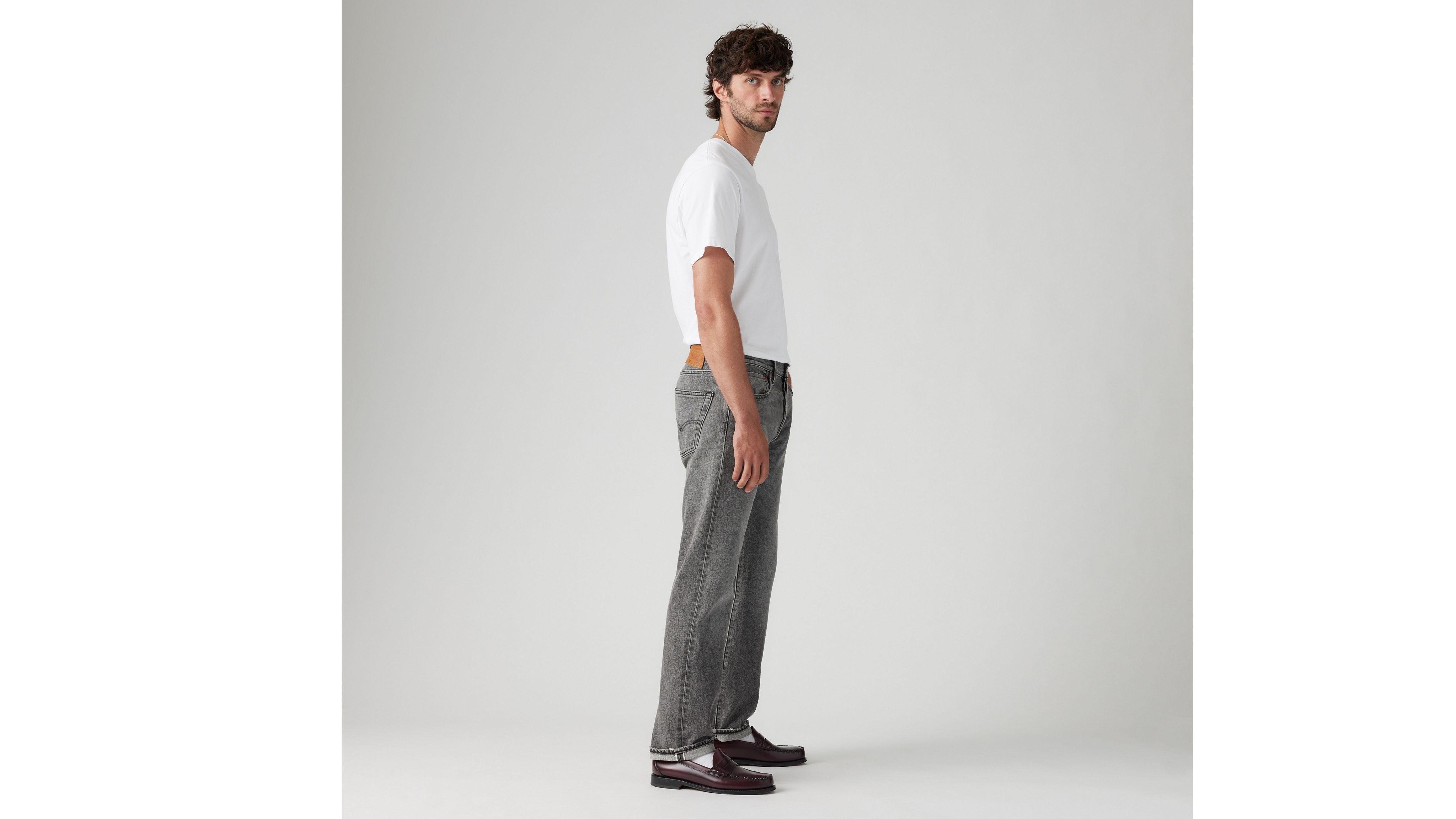 501 Оригинальные джинсы Selvedge для мужчин Levi's, цвет Black Ash - Black — фото 4
