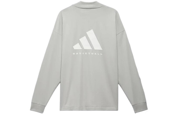 

Футболка унисекс светло-серая Adidas, серый