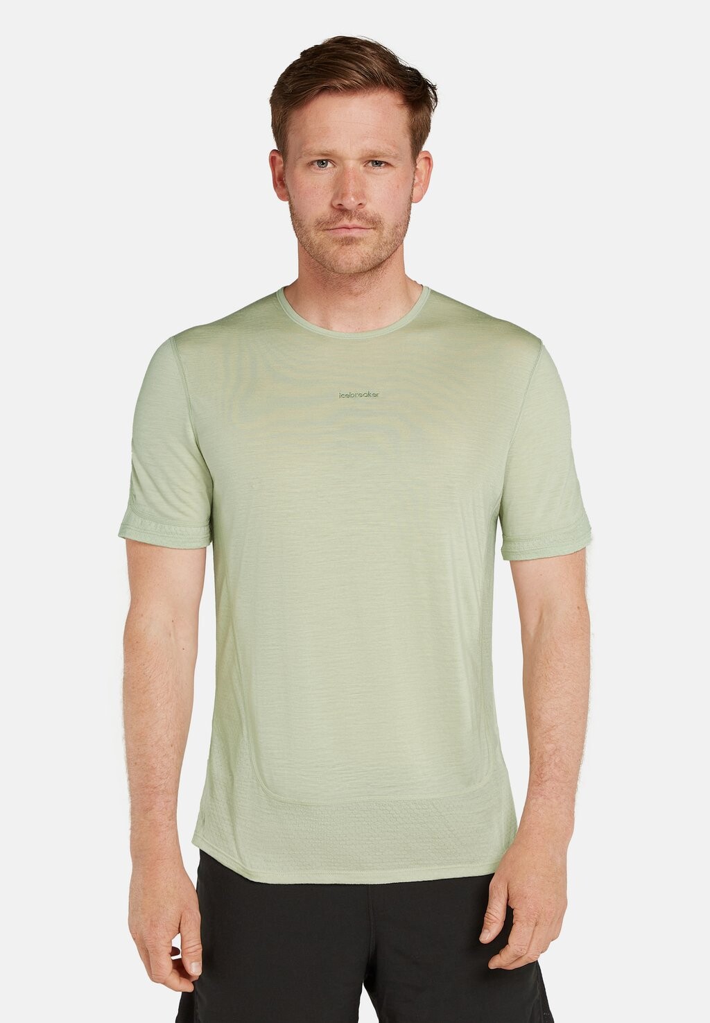 

Базовая футболка MERINO 125 LIGHT WEIGHT ZONEKNIT GRAPHIC Icebreaker, светло-зеленый