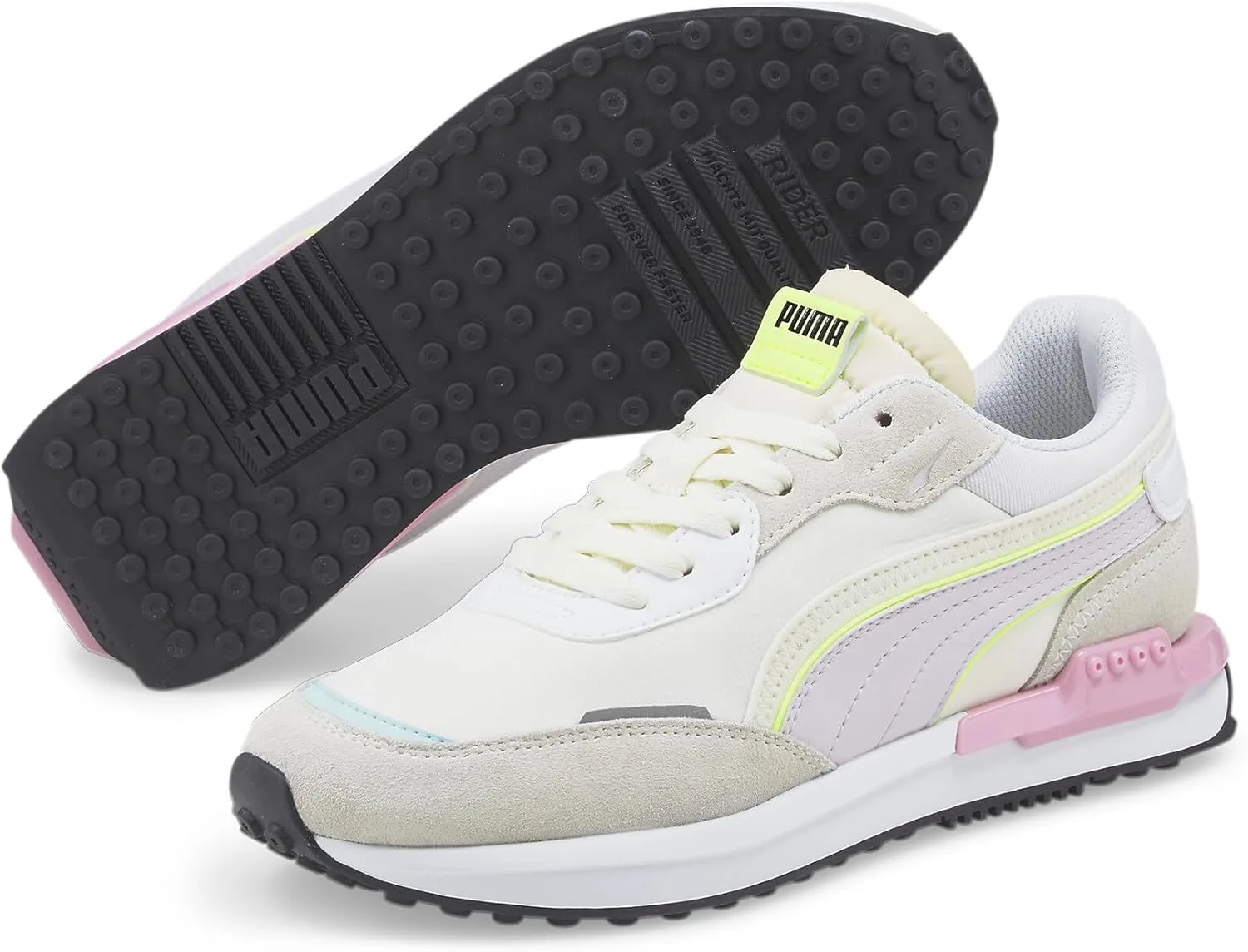 Кроссовки PUMA City Rider унисекс, серо-черные — фото 2