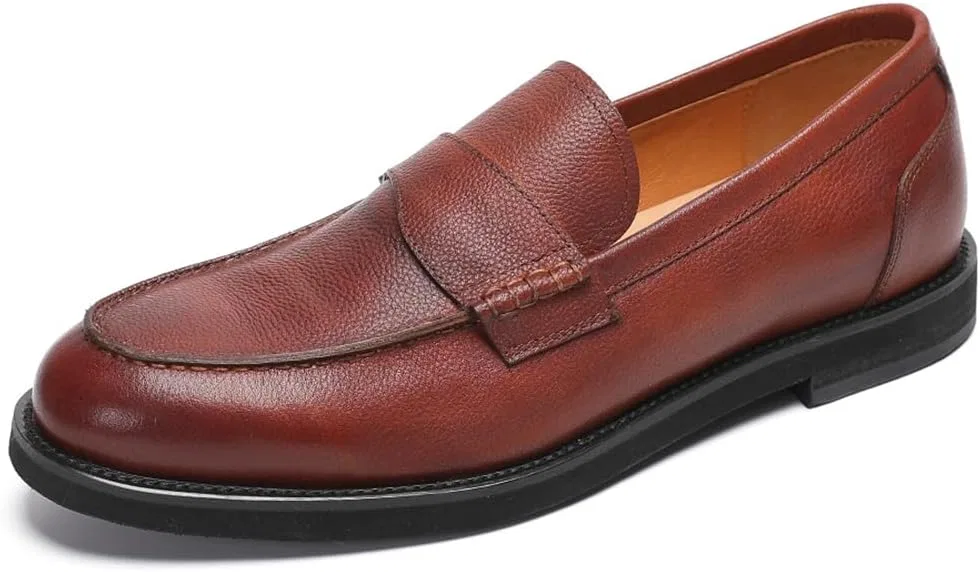 Лоферы кожаные Penny Loafers, Light Brown FIAVOM