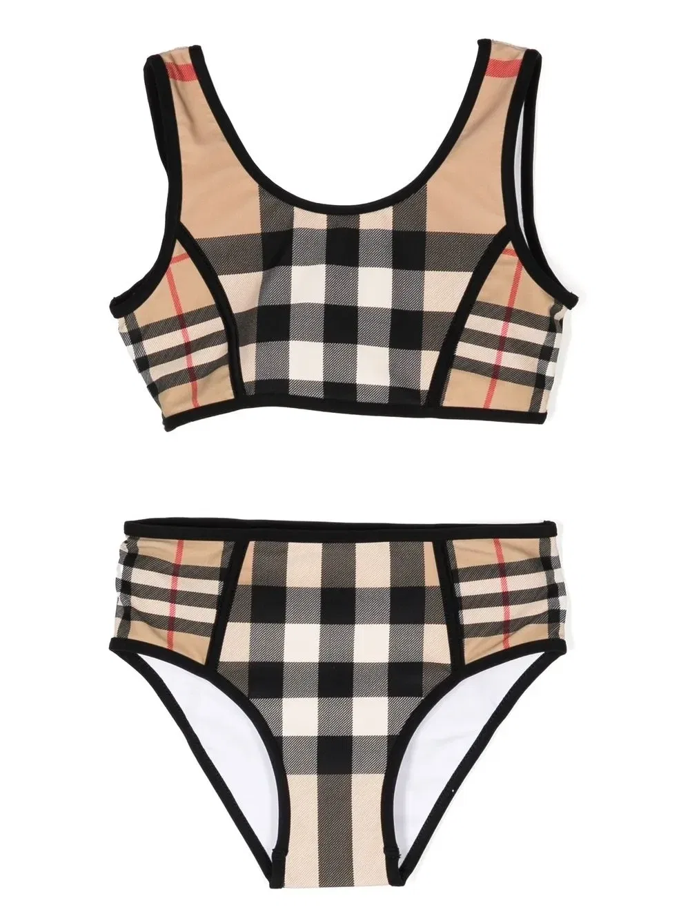 Бикини в клетку Haymarket Check Burberry Kids, коричневый
