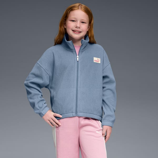 

Куртка из микрофлиса для больших детей Embossed Puma, синий