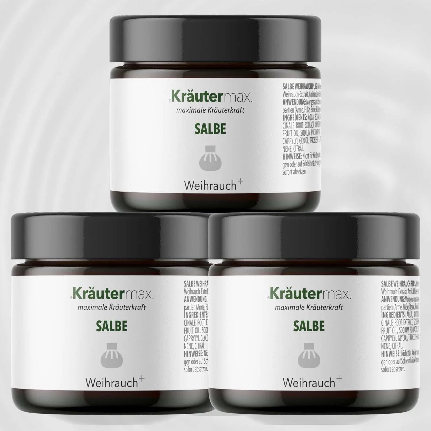 Мазь с ладаном «Frankincense Extra Strong» от Kräutermax, 3 x 100 мл Kräutermax.