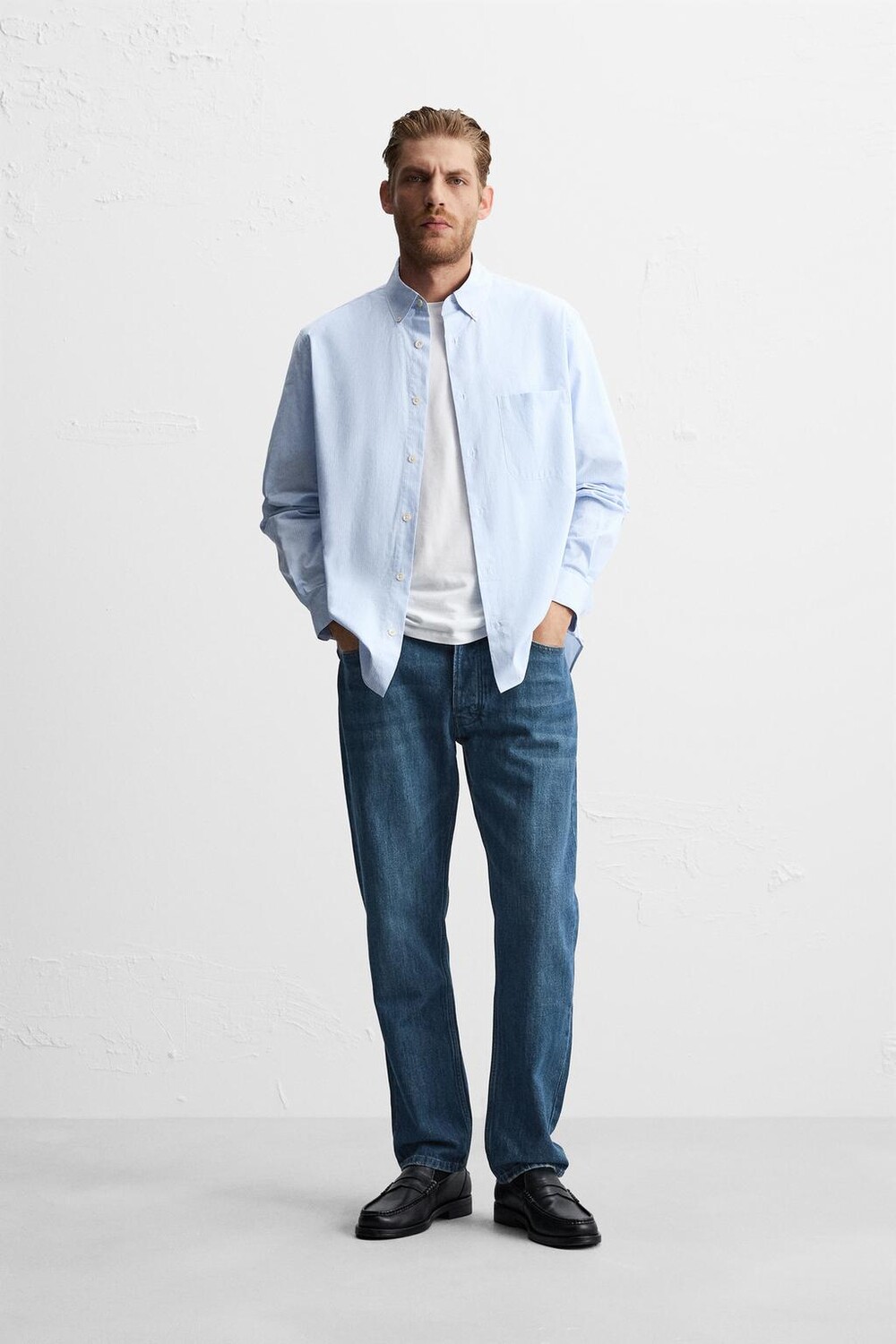 

Джинсы стандартного кроя ZARA, синий