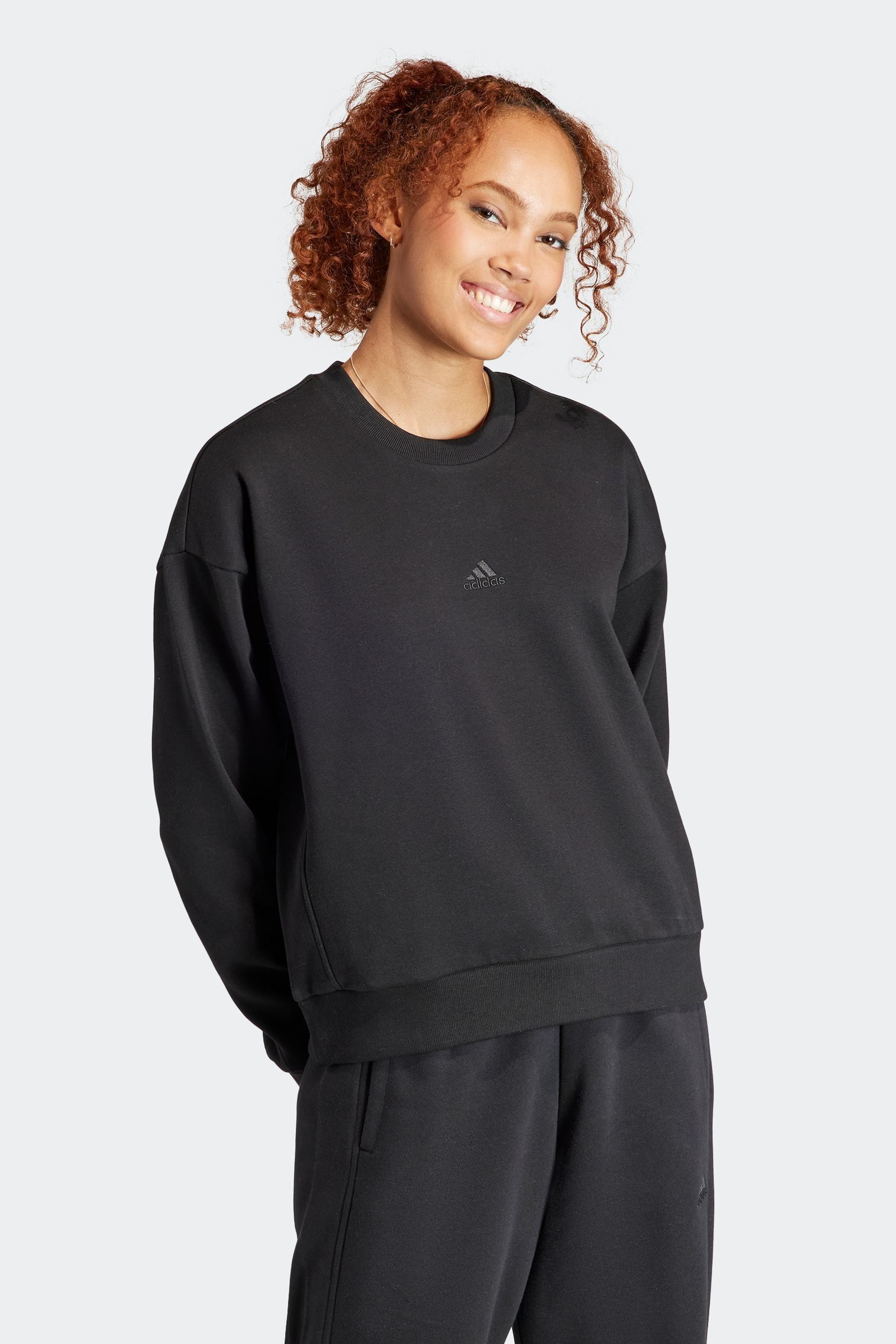 

Свободная толстовка из флиса Sportswear All SZN Adidas, черный