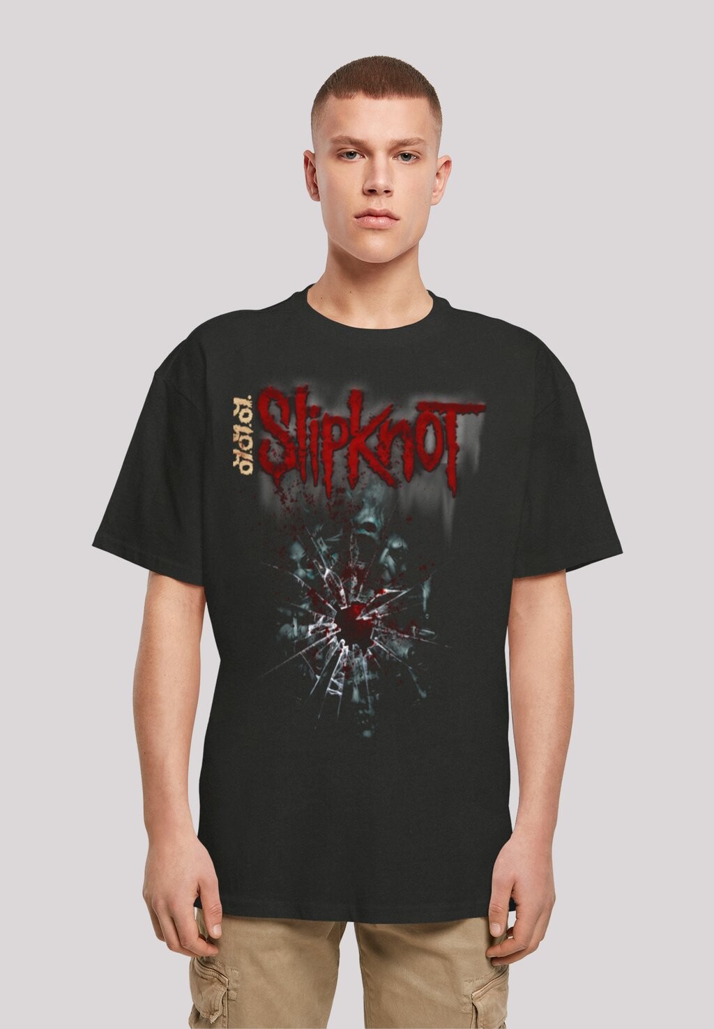 

Футболка с принтом SLIPKNOT METAL BAND SHATTERED GLASS F4NT4STIC, цвет black