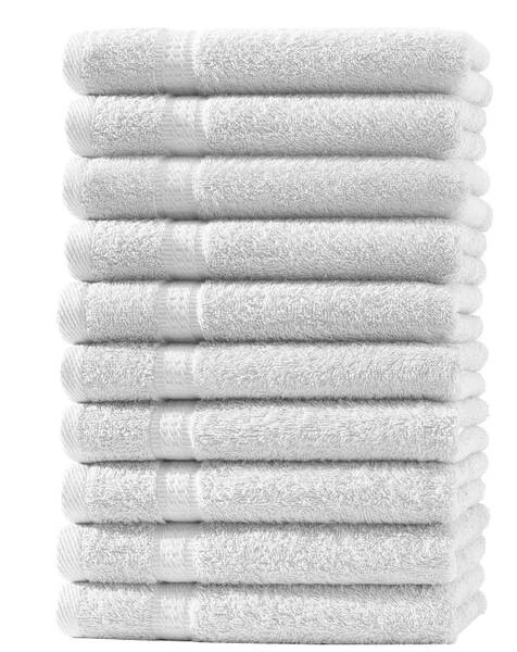 

10 шт Набор полотенец One-Home Frottee 50x100 cm, 50x10x100 см, белый