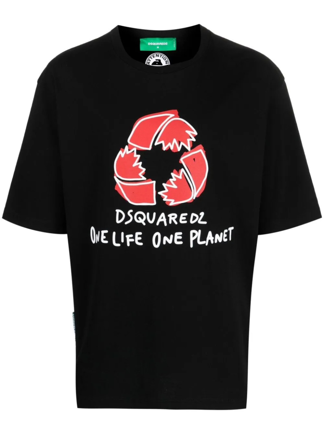 

DSQUARED2 футболка с графичным принтом, черный