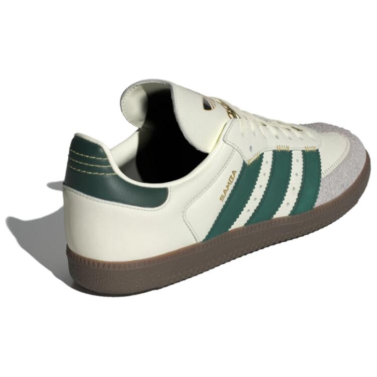 Adidas originals Samba Обувь для скейтбординга унисекс, Белый/Зеленый — фото 4