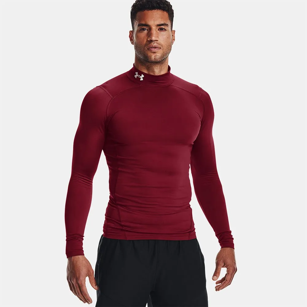 

Футболка Under Armour ColdGear Armour Comp Mock long sleeve, красный