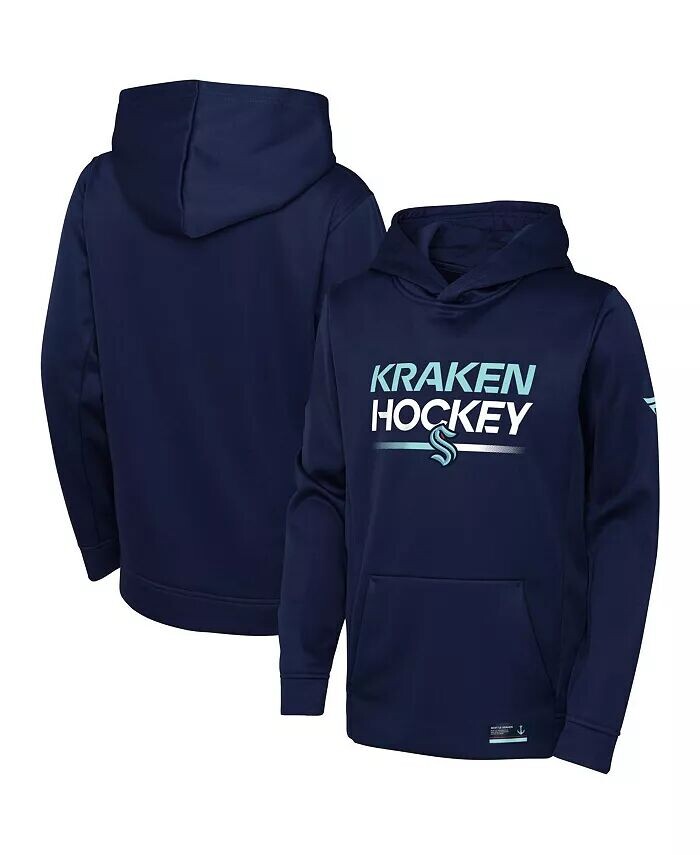 

Толстовка с капюшоном Big Boys Deep Sea Blue Seattle Kraken Authentic Pro Fanatics