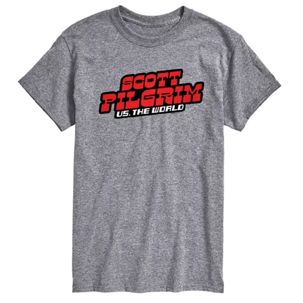 

Мужская футболка с принтом Scott Pilgrim против всех Licensed Character, серый
