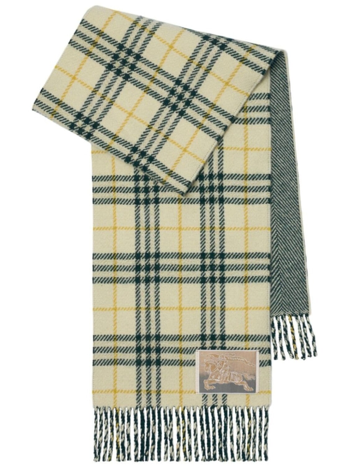 

Burberry двусторонний клетчатый шарф, нейтральный цвет