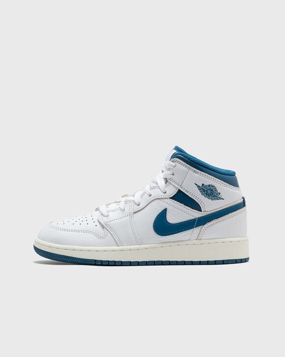 

Кроссовки Jordan Air Jordan 1 Mid Se (Gs), цвет white/industrial blue-sail