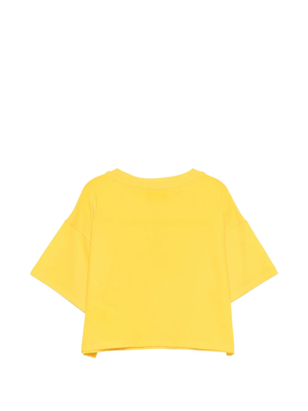Футболка с изображением мишки Moschino Kids, желтый — фото 2