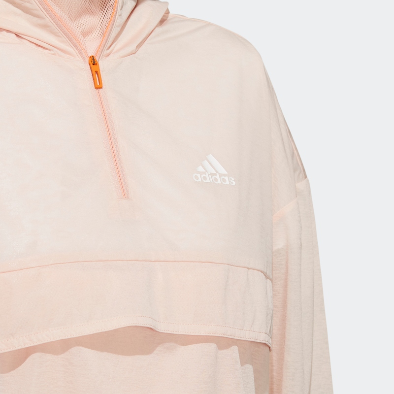 Куртка Adidas Steam бело-розовая — фото 4