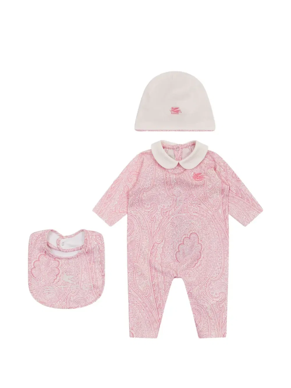 Комплект с узором пейсли Etro Kids, розовый — фото 2