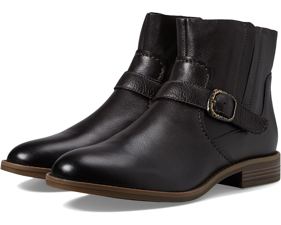 Ботинки женские Clarks Camzin Loop с пряжкой, темно-коричневый
