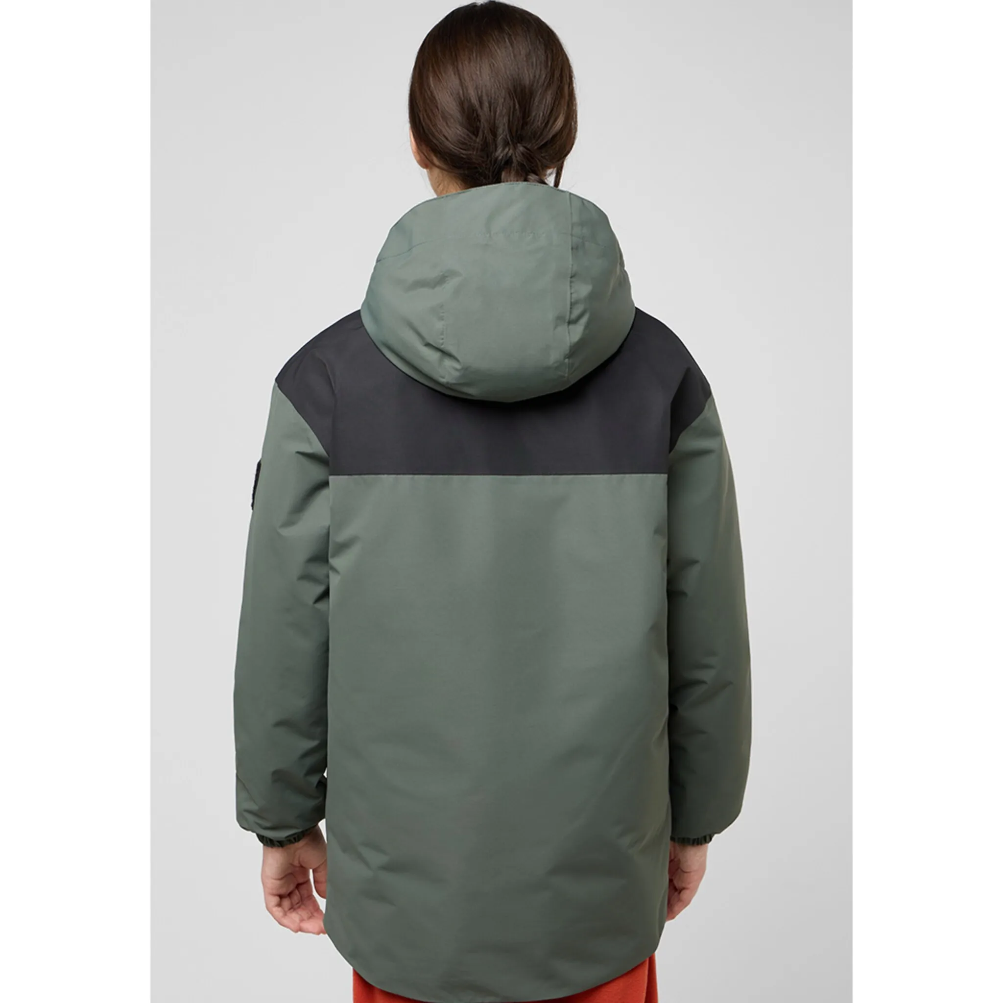 Функциональная парка Jack Wolfskin «TEEN 2L INS PARKA Y», с капюшоном, цвет slate-green — фото 2