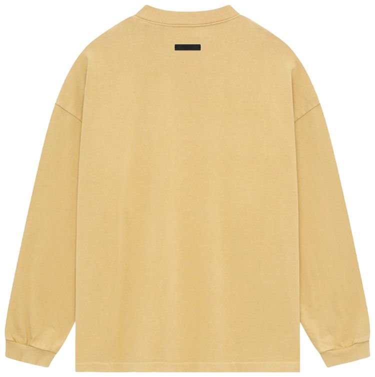 Футболка Fear of God Essentials Heavy Long-Sleeve Tee 'Amber', желтый — фото 2