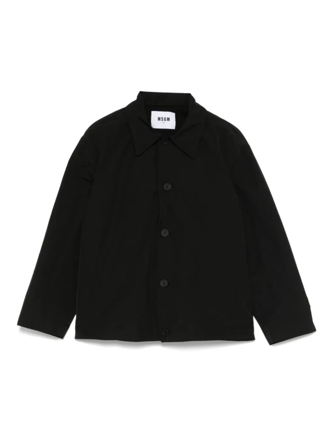 

Куртка-рубашка с логотипом MSGM Kids, черный