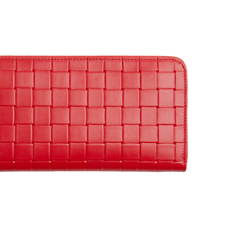 Bottega Veneta Мужской кошелек из телячьей кожи, цвет «чили-красный» — фото 3