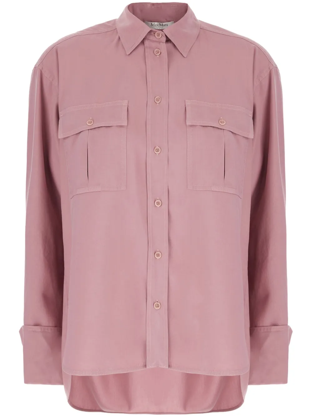 

Шелковая рубашка MAX MARA, розовый