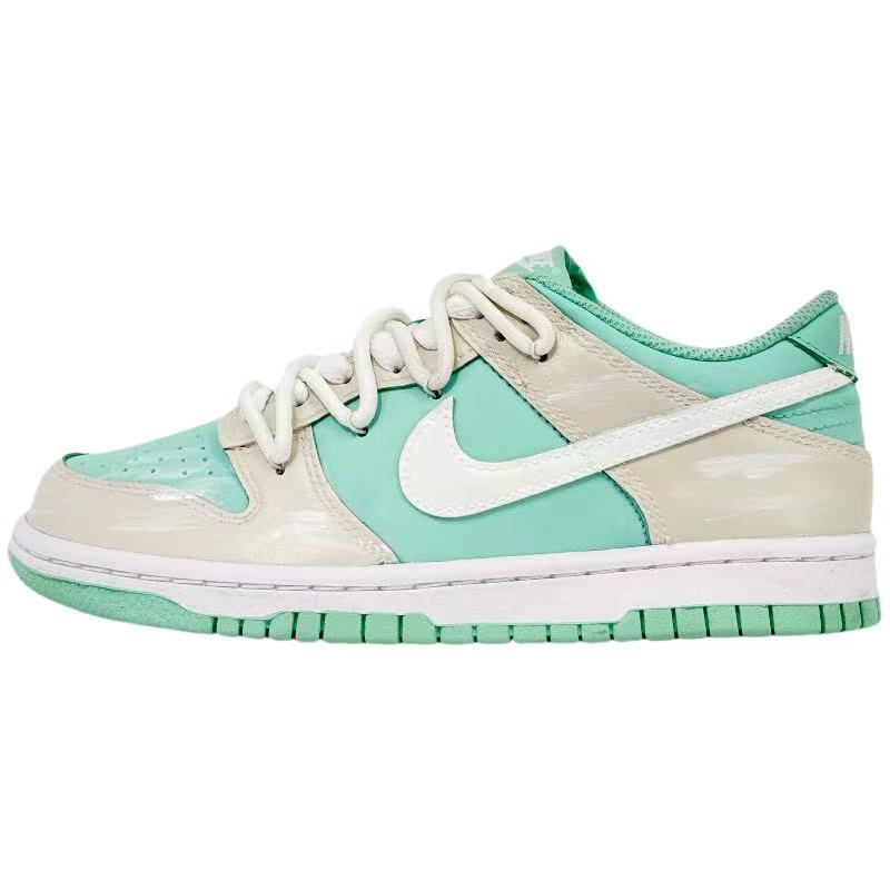 

Nike Детские кроссовки для скейтбординга Dunk Low Green Island с противоскользящим покрытием, износостойкие, низкие, для подростков