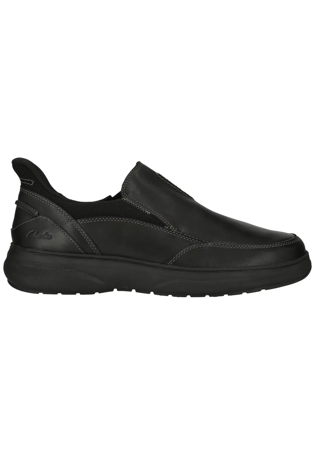 Слипперы Mullan Step, Clarks, черная кожа — фото 4