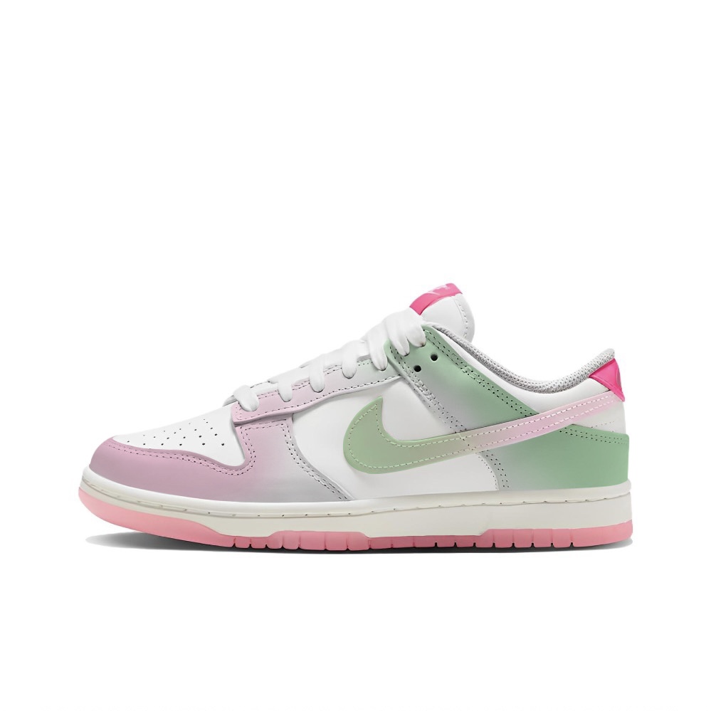 

Кроссовки Nike Dunk Skateboarding Shoes Women's Low-top Pink Green, цвет Pink Moon/Nori/Magnet