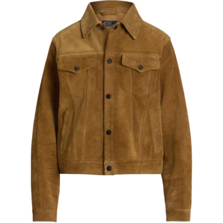 

Замшевая куртка-тракер, женские куртки и пальто, верблюжий цвет Ralph Lauren, camel