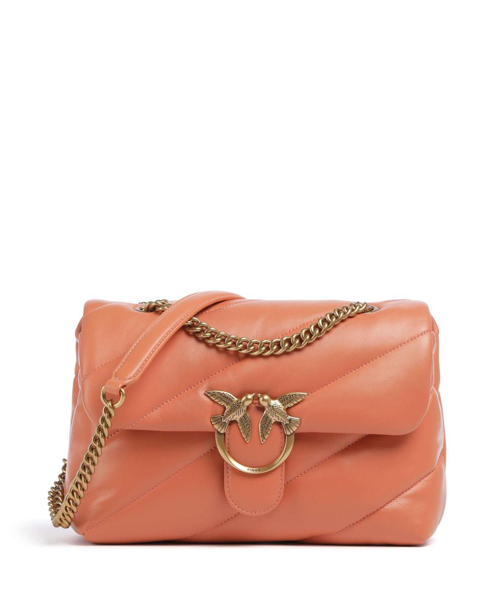 

Love Puff Классическая сумка через плечо из овчины Pinko, оранжевый