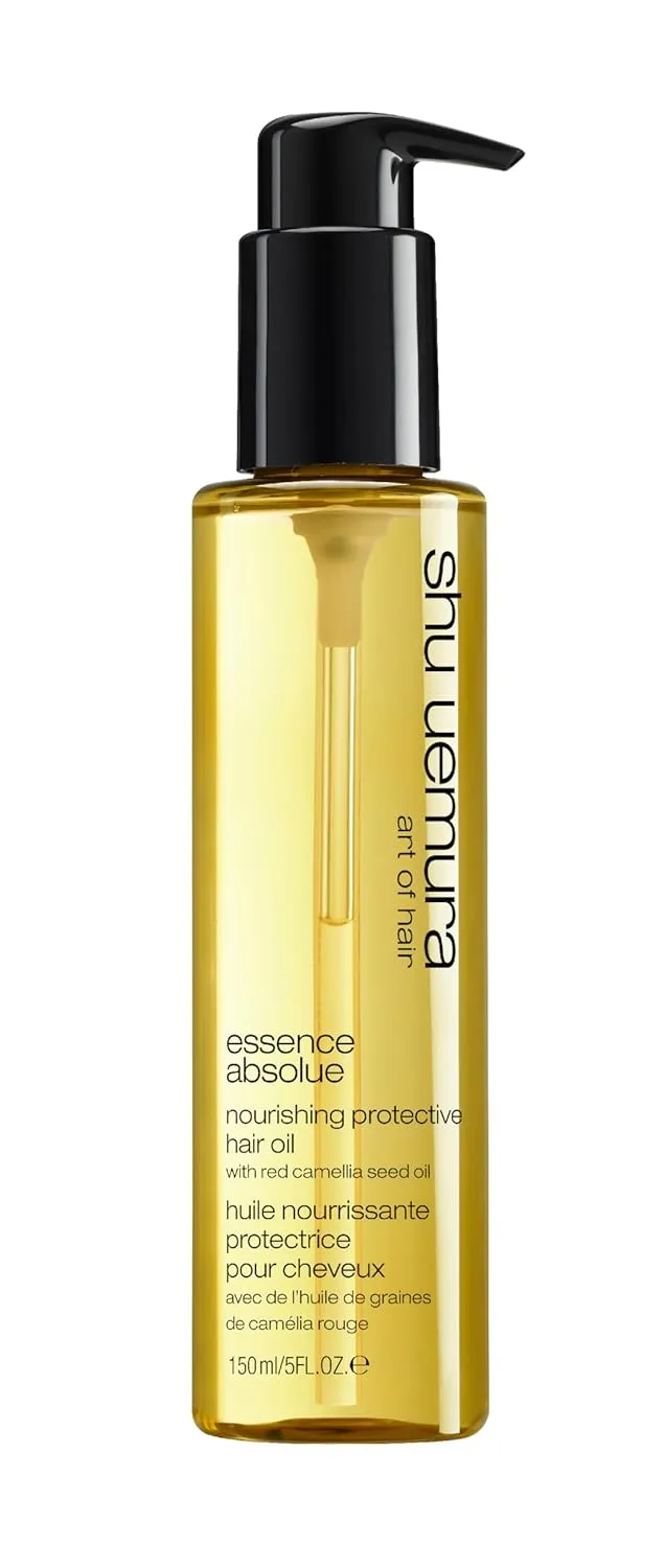 shu uemura art of hair Essence Absolue питательное защитное масло для волос - легкое, увлажняет, придает блеск, защищает от фена с японским маслом камелии 148 мл (1 шт.), red