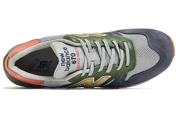 Кроссовки 670 сделано в Англии New Balance, зеленый — фото 3