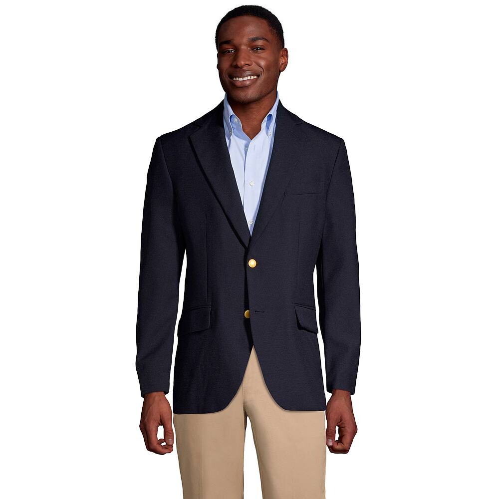 

Классический темно-синий пиджак Big & Tall Lands' End, цвет Deep Navy