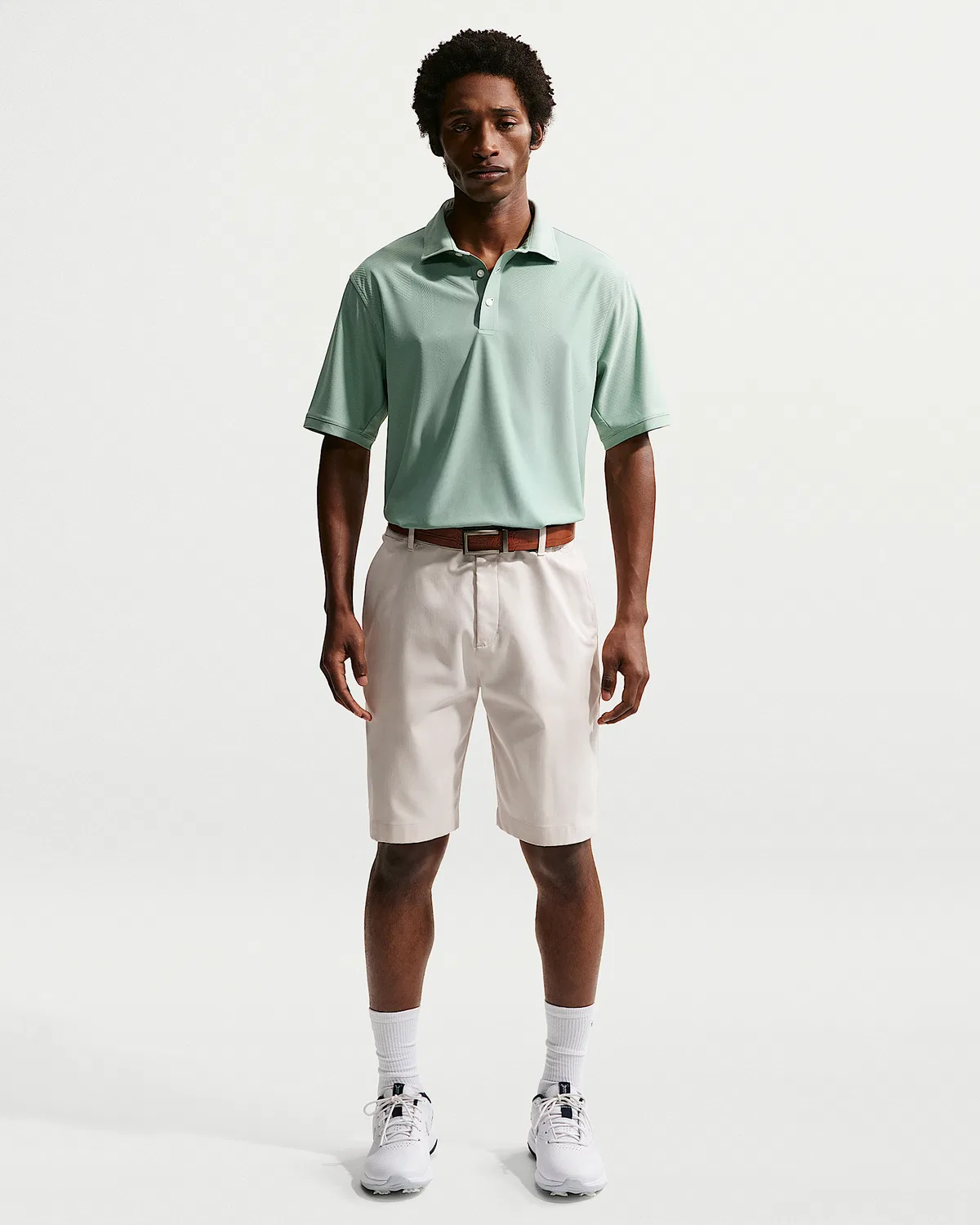 Мужское поло Nike Tailored Performance Dri-FIT Golf, Steam/Steam — фото 4
