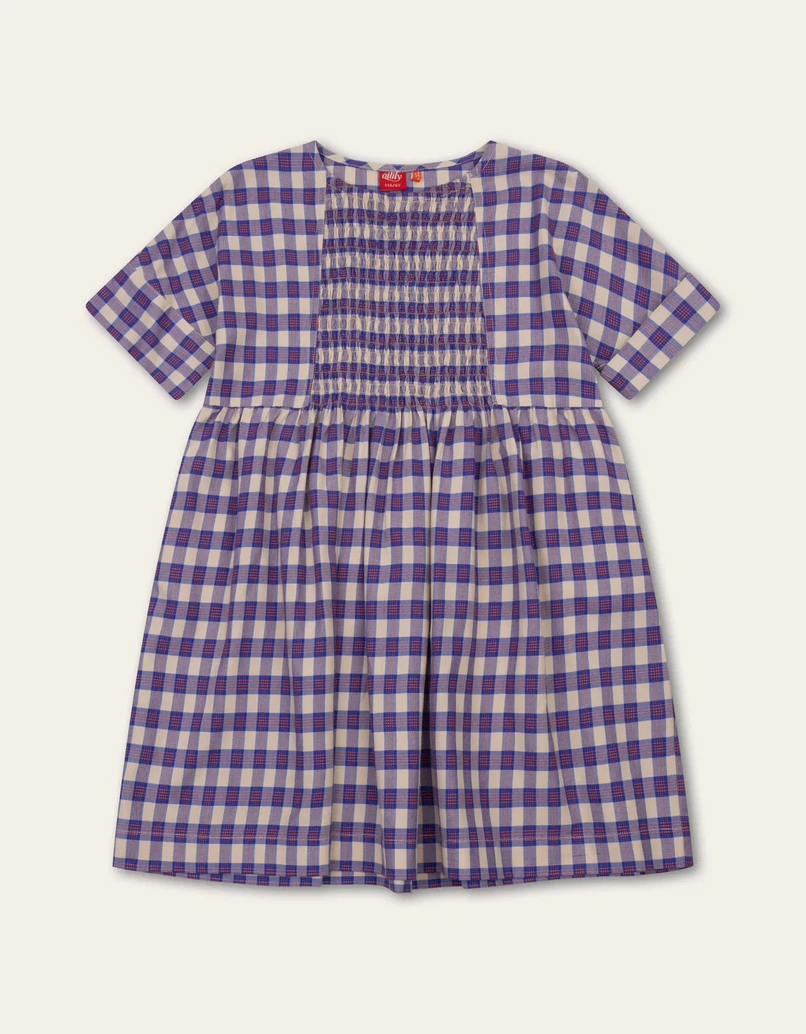 Платье с каре-узором Oilily, синее