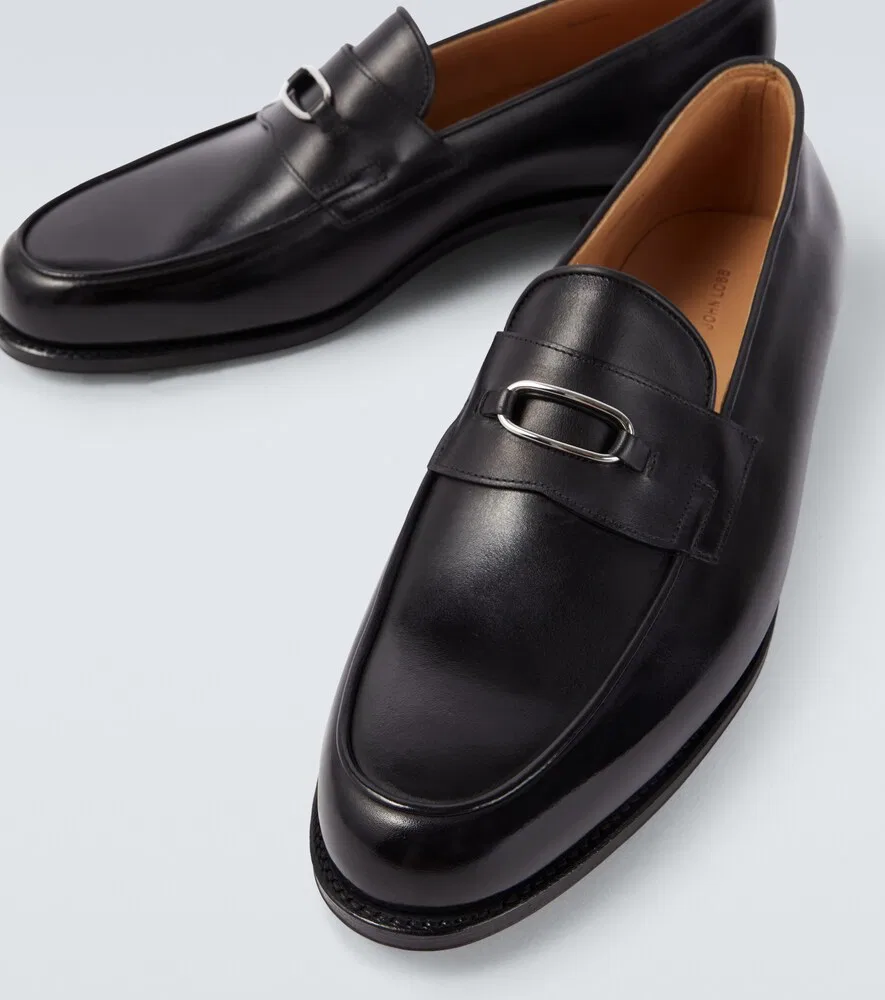 Кожаные лоферы Lopez John Lobb, черный — фото 3