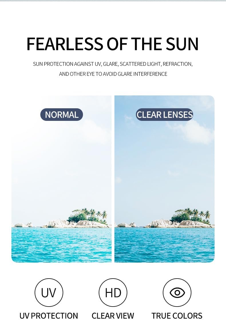 

Большие поляризованные солнцезащитные очки для женщин и мужчин - круглые, винтажные, VL9798, UV400, устойчивые к царапинам, удобные - для путешествий Generic, Translucent Red Sheet