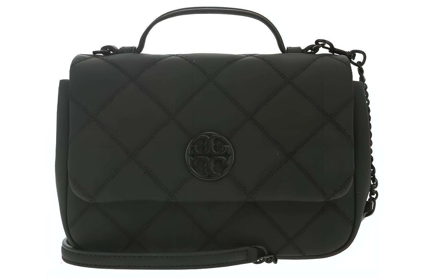 

TORY BURCH Сумка через плечо из коровьей кожи, женская, черного цвета, небольшого размера
