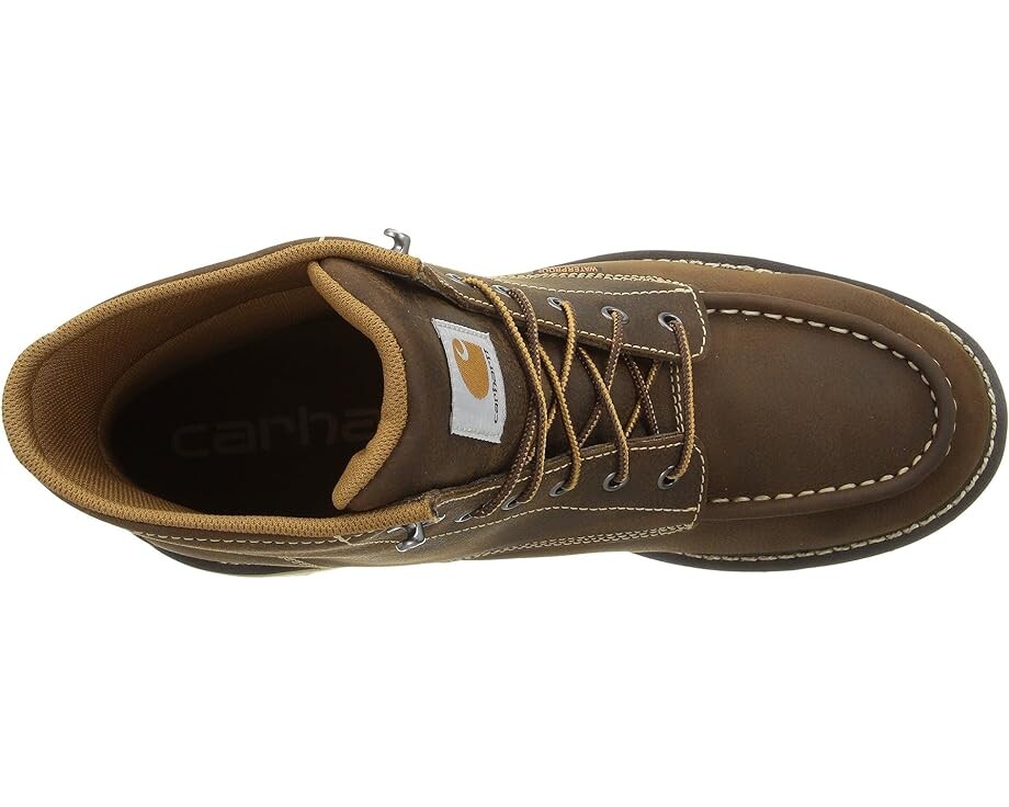 Ботинки Carhartt 6-Inch Non-Safety Toe Wedge, цвет Brown Oil Tanned Leather — фото 2