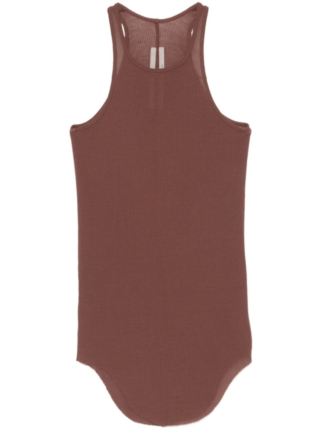 

Майка Rick Owens Basic Rib, коричневый