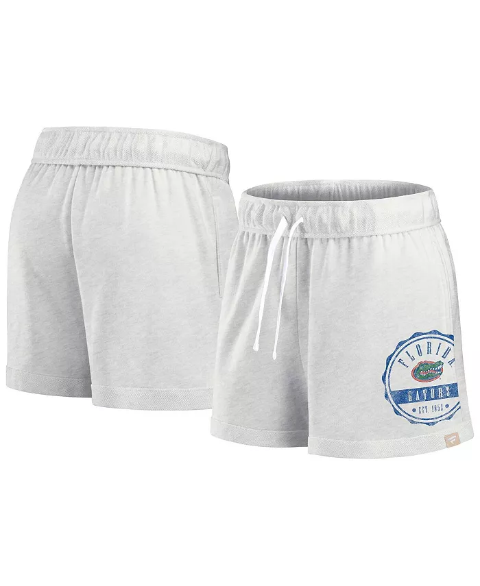 

Женские шорты Florida Gators с эмблемой победы в овсяно-белом цвете Fanatics