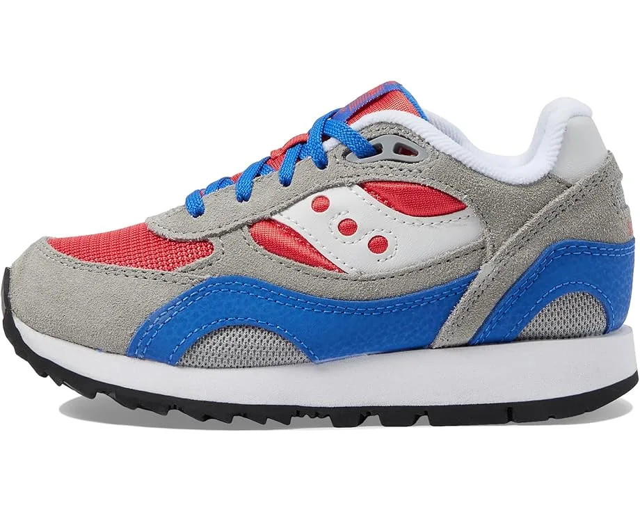 Кроссовки Saucony Kids Originals Shadow 6000 (Little Kid/Big Kid), Grey/Blue/Red — фото 4