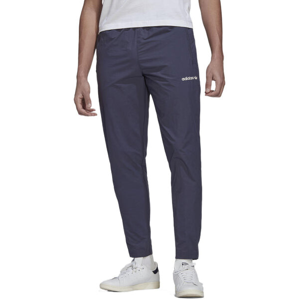 Брюки men's originals solid color smiling face embroidered logo straight casual pants/trousers blue Adidas, мультиколор — фото 2