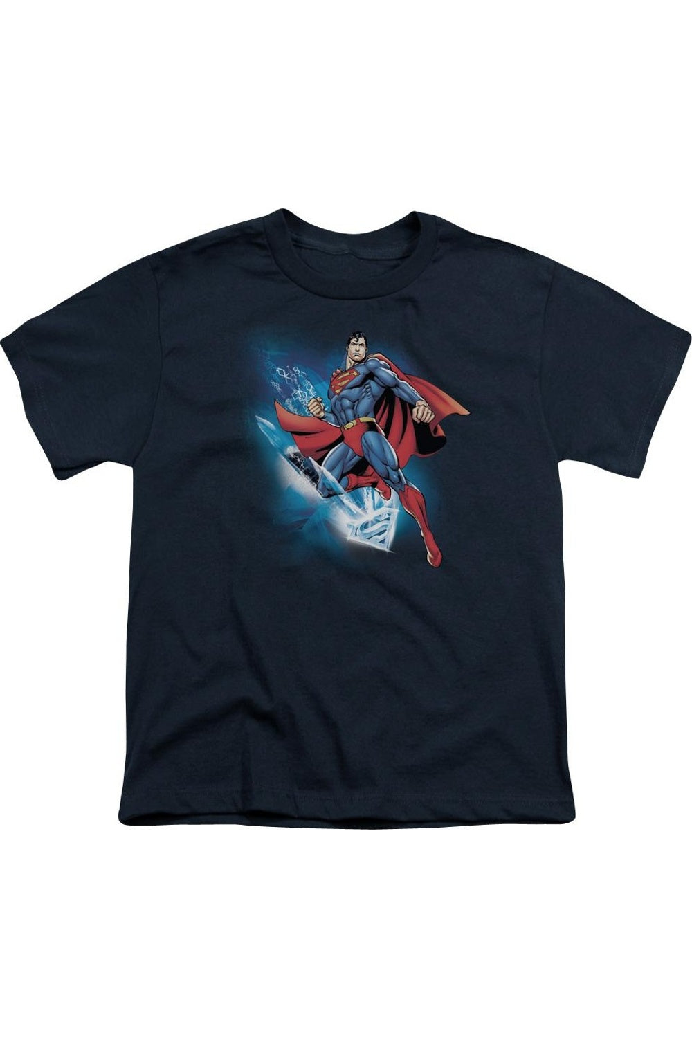 

Футболка с коротким рукавом Superman Crystallize для детей Gildan, темно-синий