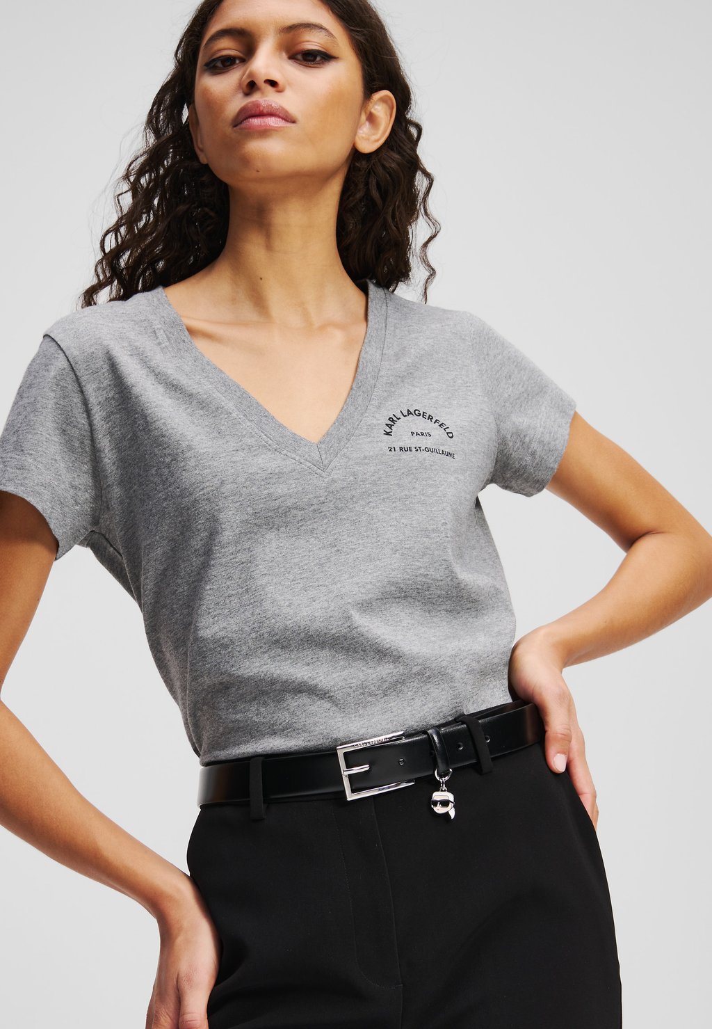 

Пояс IKON CHARM BELT KARL LAGERFELD, черный