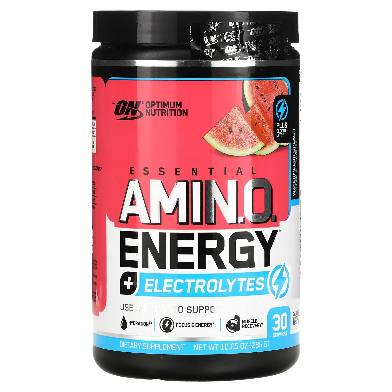 

Optimum Nutrition Essential Amino Energy + электролиты арбузный взрыв 10,05 унц. (285 г)