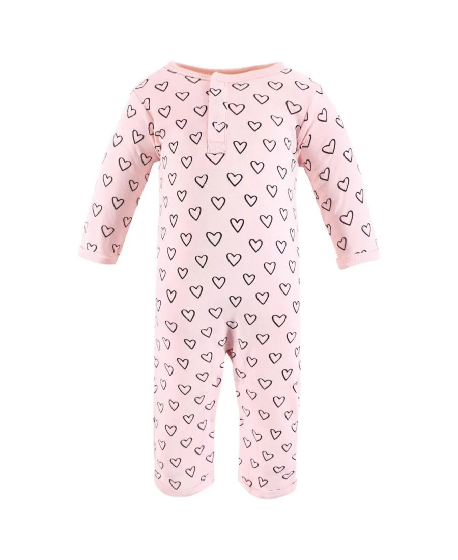 Мягкий хлопковый комбинезон для девочек Hudson Baby, Modern Rainbow — фото 4
